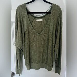 Free People Sweater - Forest Green - Size S (runs bigs)
